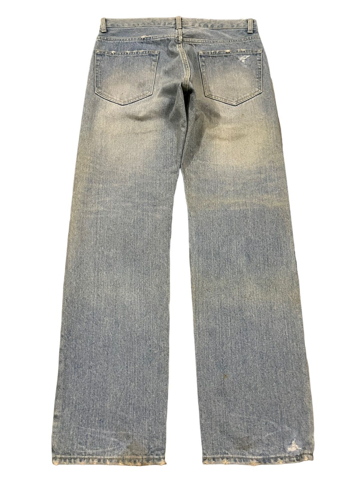 The Viridi-anne Vintage Japan The Viridi Anne Monochrome Distressed Jeans Size US 31 - 2 Thumbnail