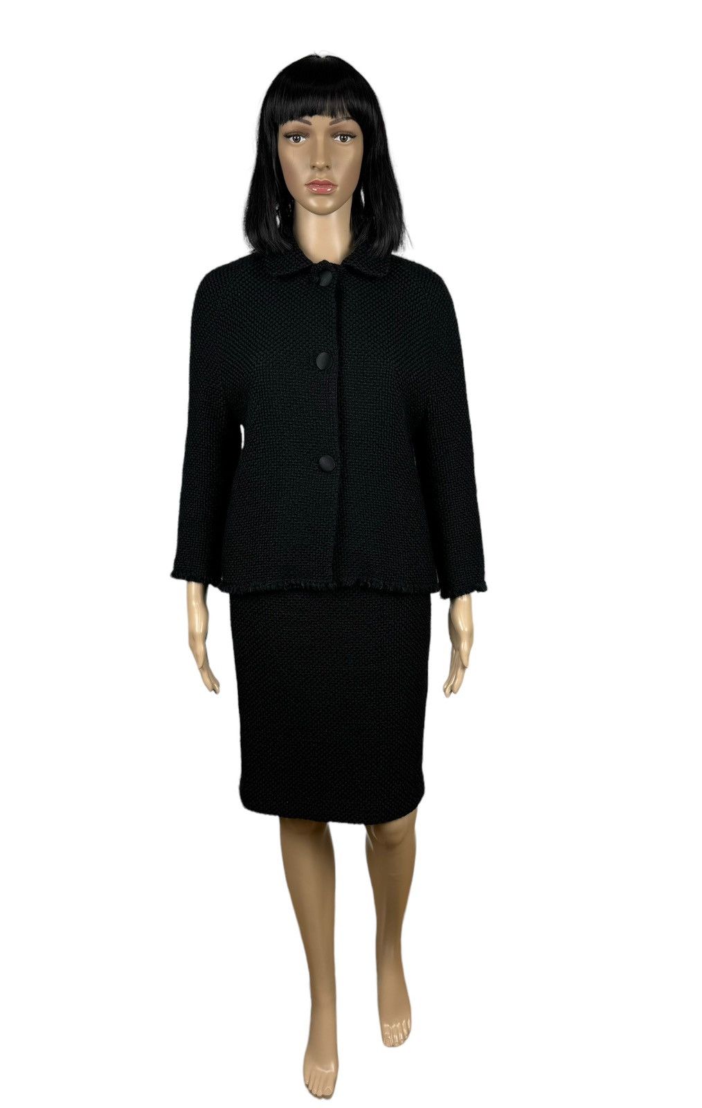 Cerruti 1881 Cerruti 1881 Wool Knit Skirt Suit Jacket size 42 Size 28" / US 6 / IT 42 - 2 Thumbnail