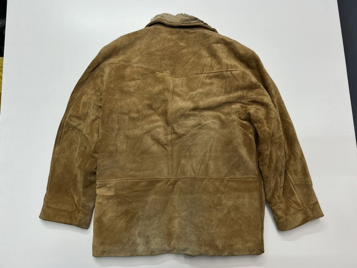 Vintage 🔥VINTAGE NEXT STAGE LEATHER CRAFT SHEARLING JACKET Size US M / EU 48-50 / 2 - 5 Thumbnail