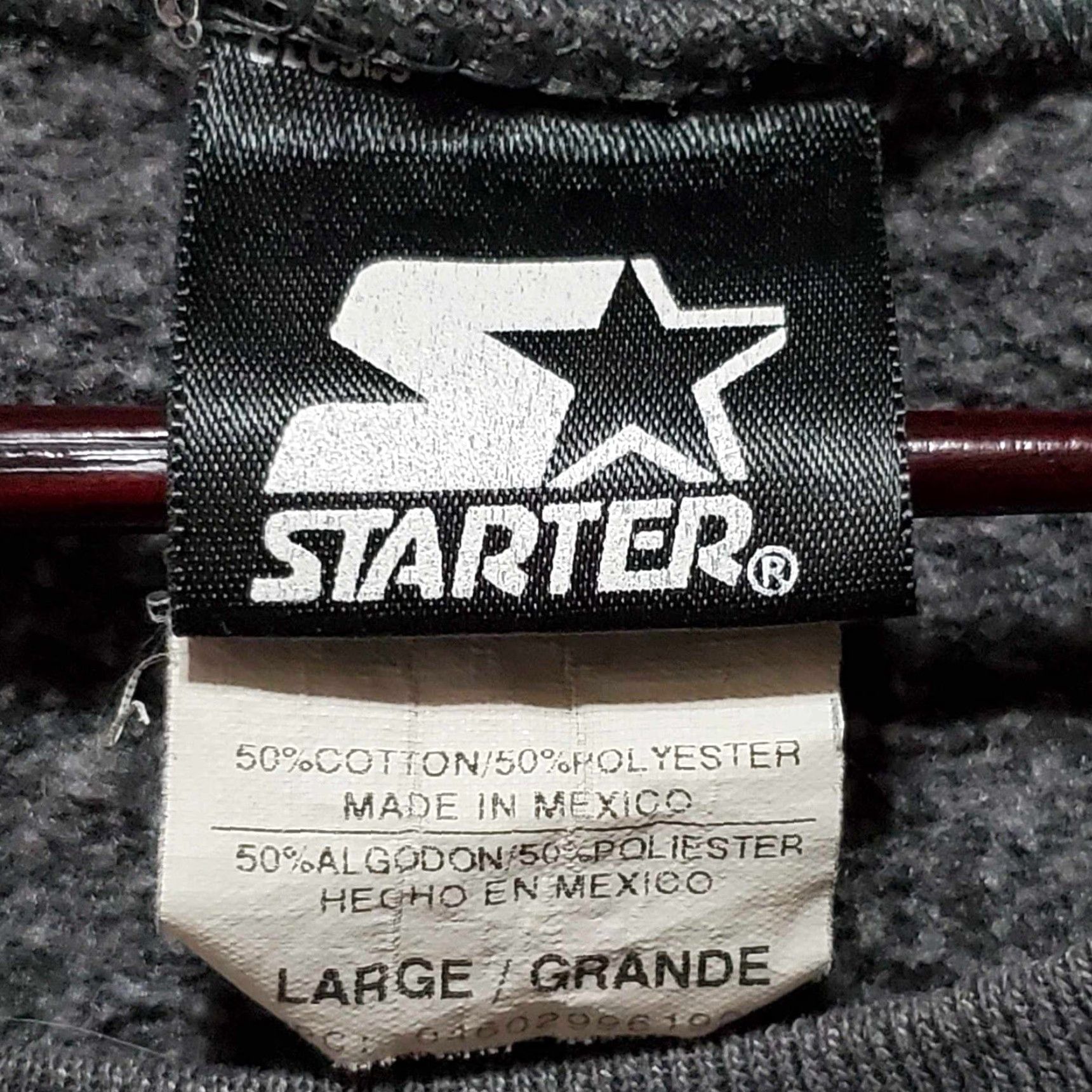 Starter VINTAGE Starter Sweatshirt Long-Sleeve Grey Crewneck Fleece Pullover Men XL Logo Embroidered 90s City Western Basketball Gym & Training Size US XL / EU 56 / 4 - 2 Thumbnail