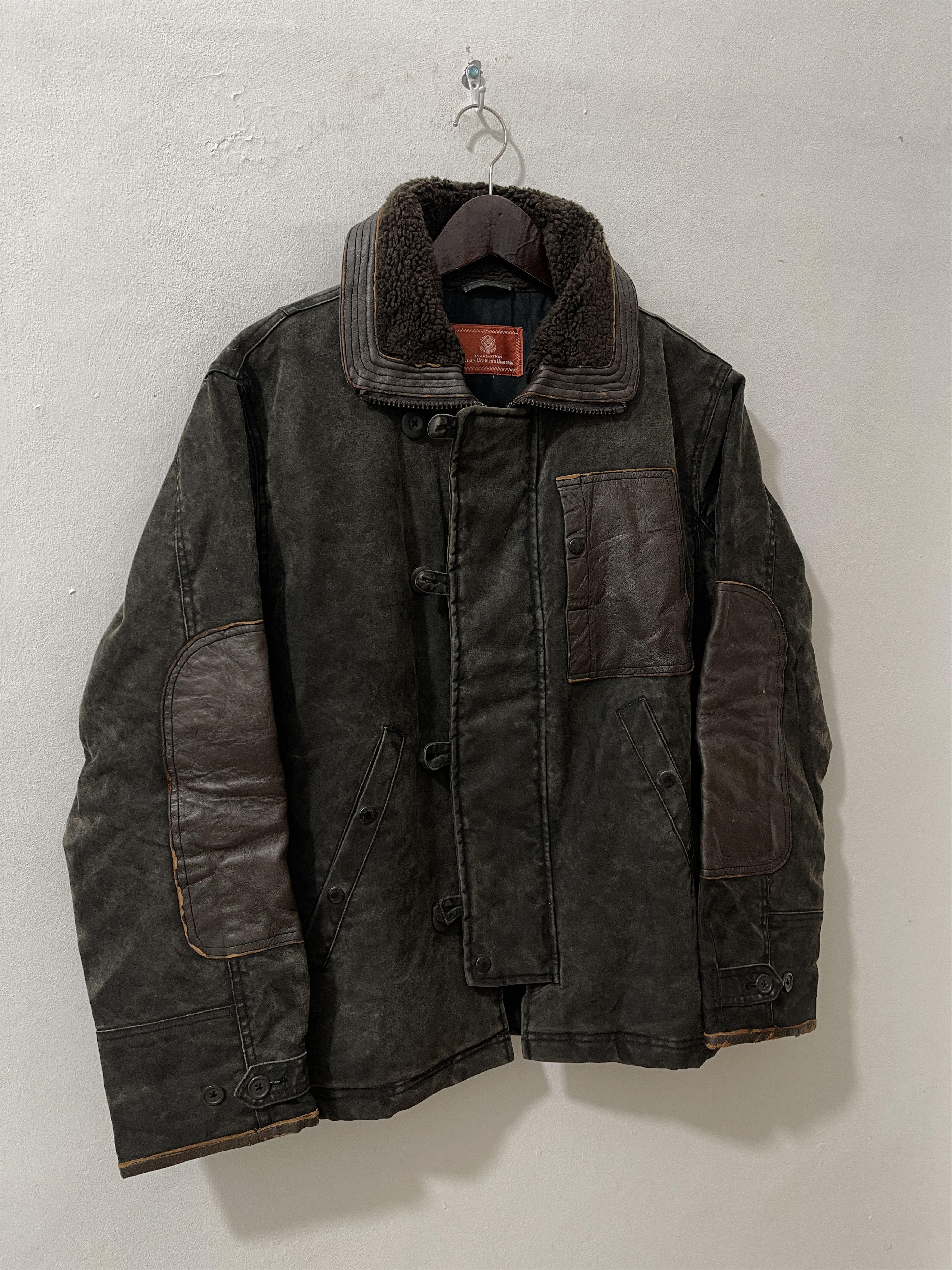 Avirex Vintage Avirex N2B Fur Waxed Military Jacket Size US L / EU 52-54 / 3 - 3 Thumbnail