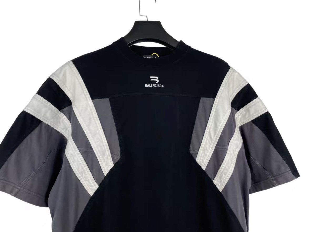 Balenciaga Balenciaga 21FW SPORTY B Logo Panel Short Sleeve J31 Size US M / EU 48-50 / 2 - 3 Thumbnail