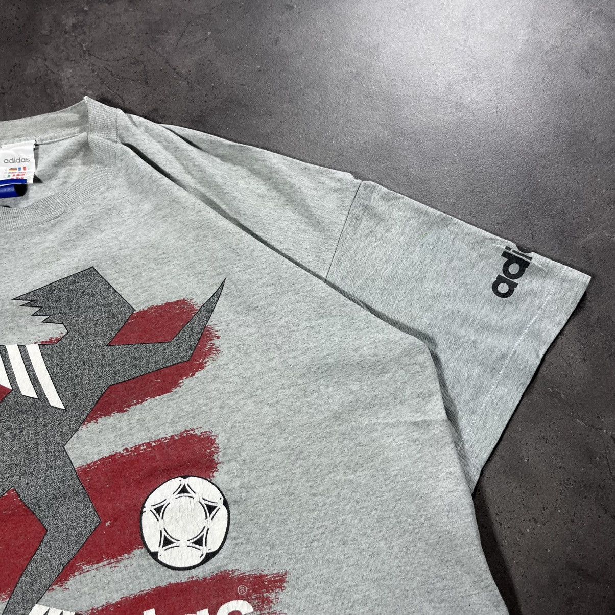Adidas Vintage 90s Adidas Mundial Cup 1996 Jersey Tee Blokecore Size US XL / EU 56 / 4 - 4 Thumbnail