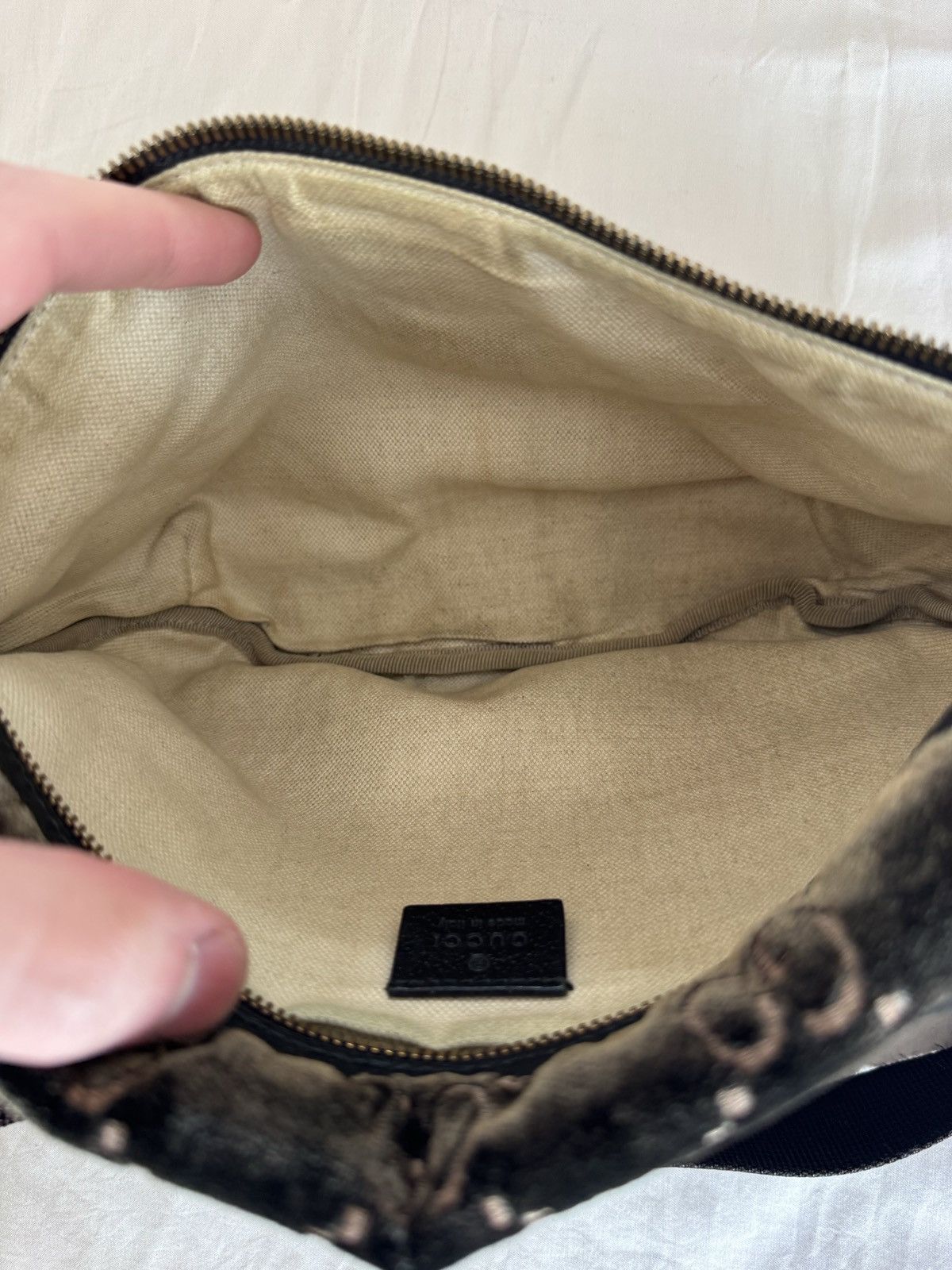Gucci Gucci Belt Bag Velvet Brown Size ONE SIZE - 6 Thumbnail