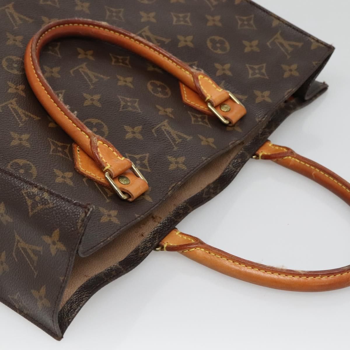Louis Vuitton LOUIS VUITTON Monogram Sac Plat Hand Bag M51140 Size ONE SIZE - 6 Thumbnail