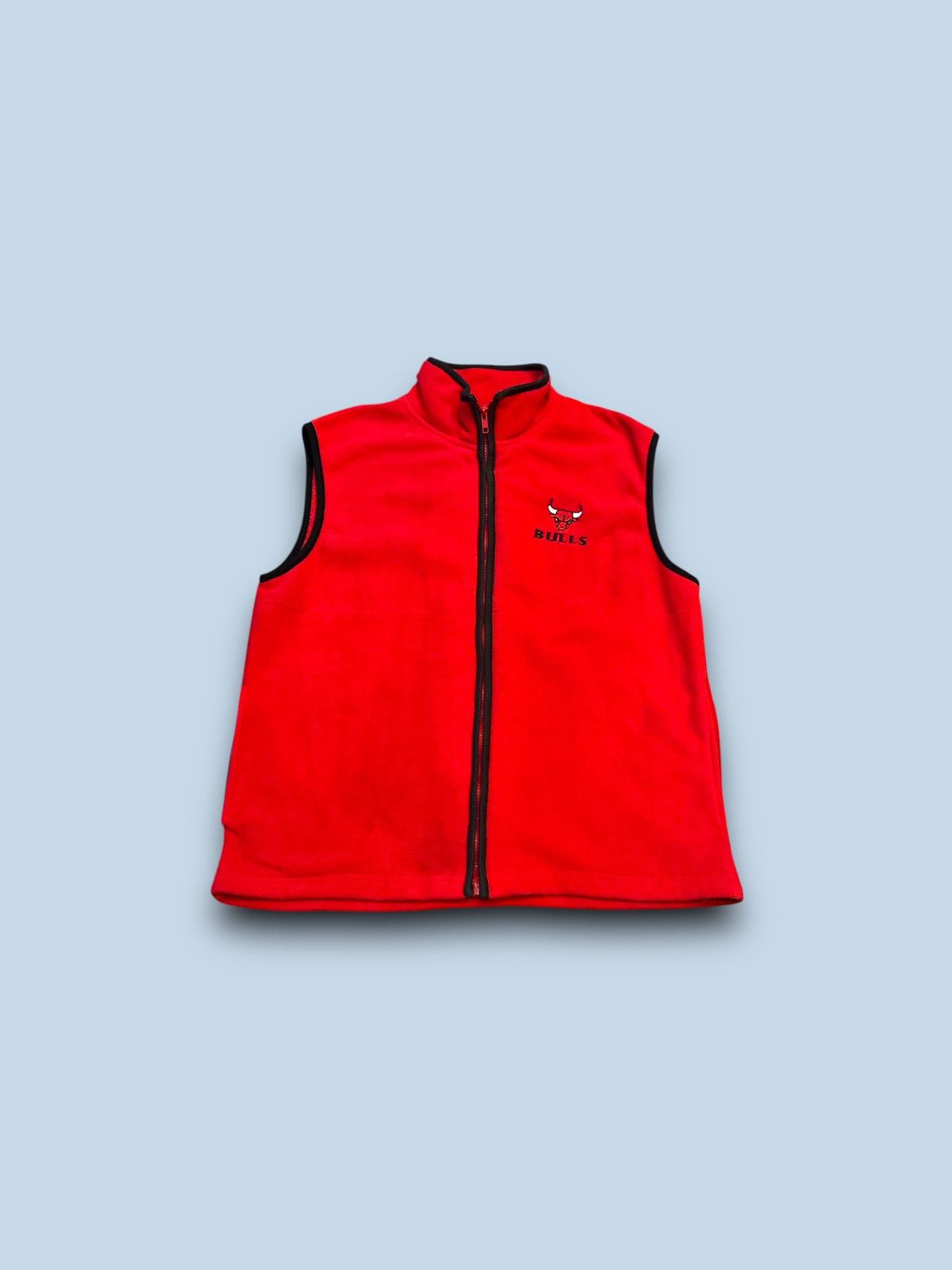 Pro Edge Vintage Chicago Bulls NBA Pro Edge full zip fleece vest red Size US M / EU 48-50 / 2 - 1 Thumbnail