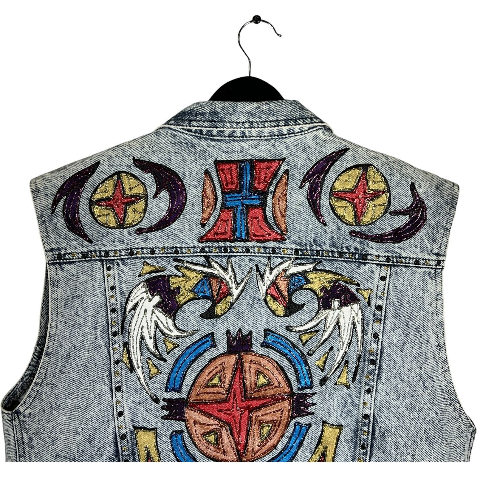 Vintage Vintage Sundance Southwest Design Denim Vest Size US M / EU 48-50 / 2 - 3 Thumbnail