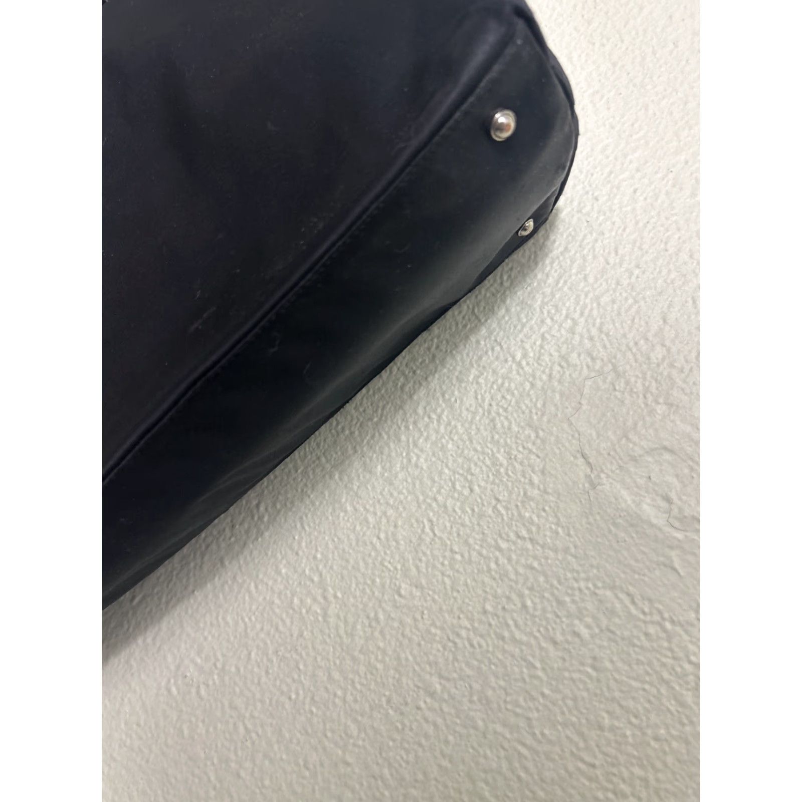 VINTAGE Kate Spade Black Tote Bag Double Handles Polyester 15x10.5x5.5 Womens Tote Bag