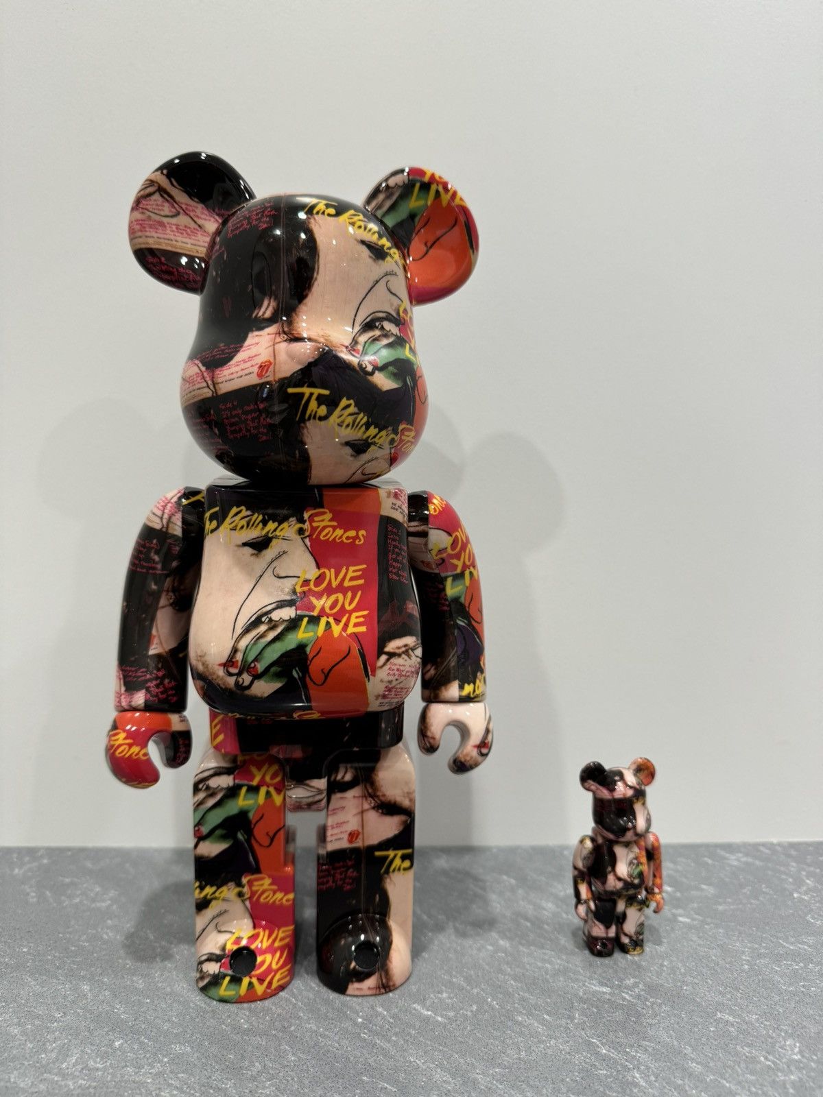 Andy Warhol × Japanese Brand × Medicom Toy Medicom Bearbrick x Andy Warhol x Rolling Stones toy rare Size ONE SIZE - 3 Thumbnail