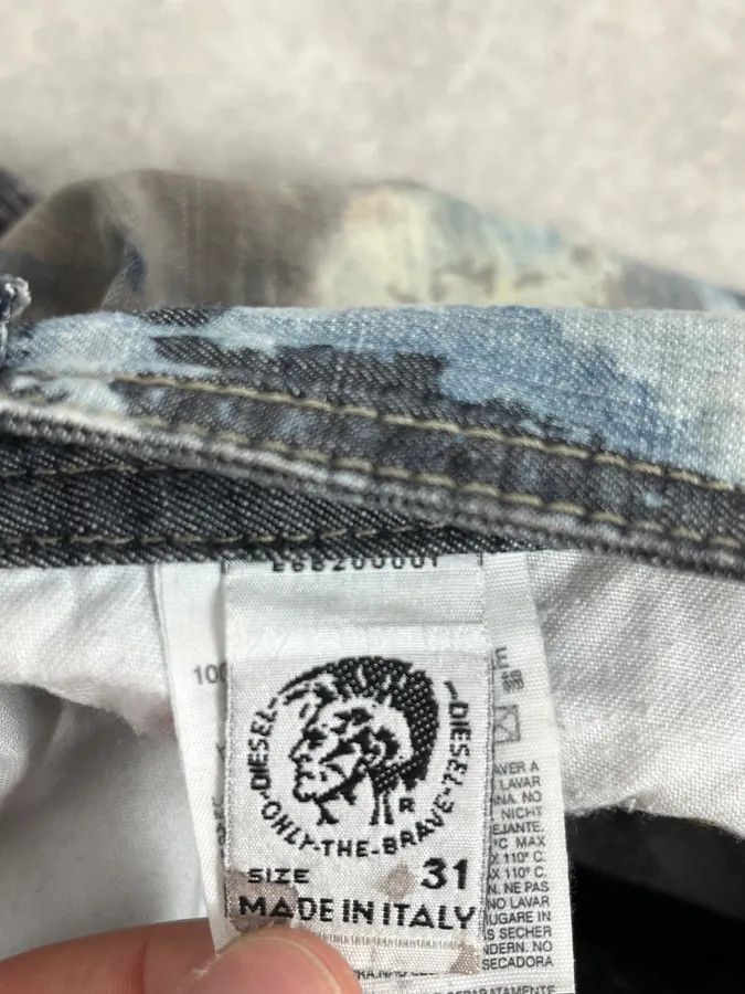 Diesel 2000s Diesel Contemporary Full Splash Painted Effect Pants Size US 32 / EU 48 - 12 Thumbnail