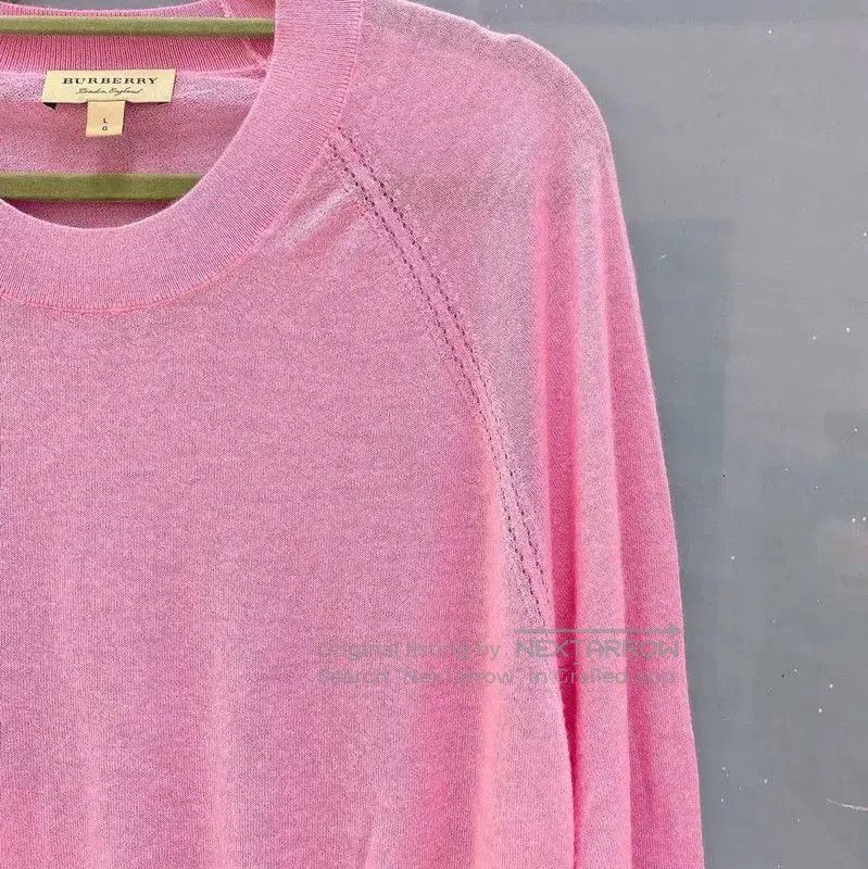Burberry Burberry Pink Cashmere Women’s Knit Sweater. Size L / US 10 / IT 46 - 3 Thumbnail