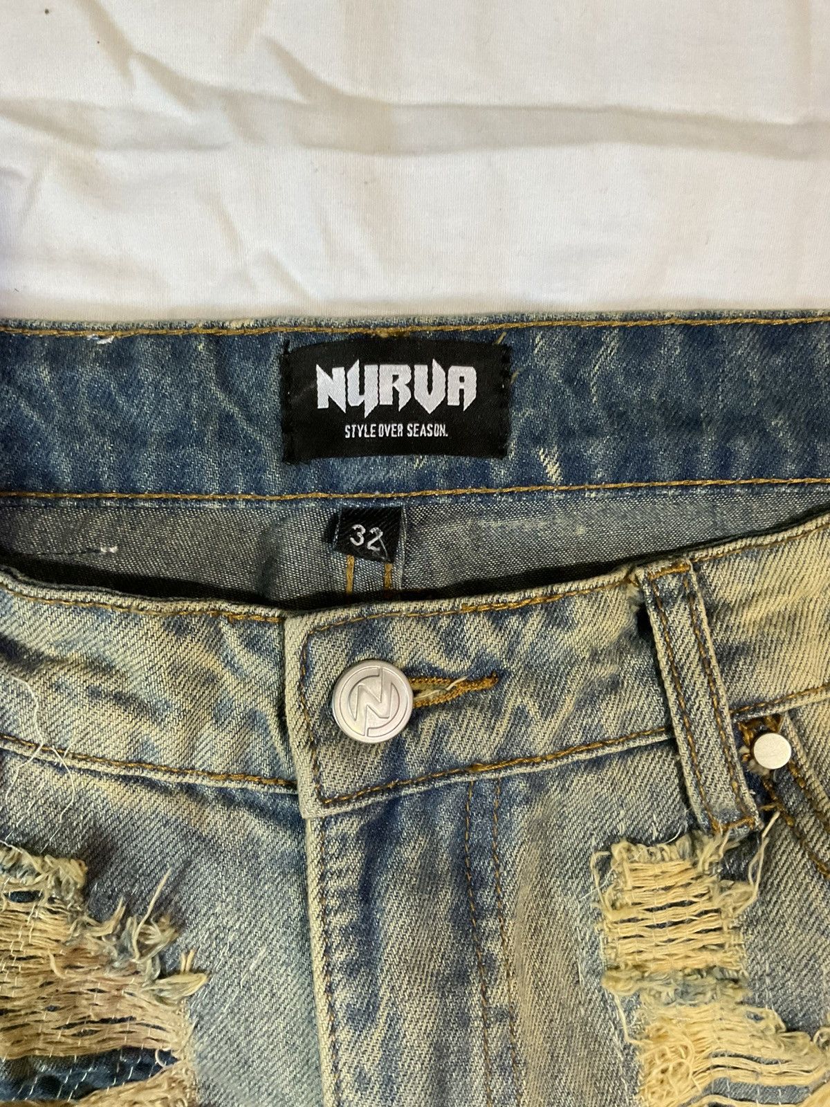 NYRVA Nyvra Stacked Denim Size US 32 / EU 48 - 3 Thumbnail