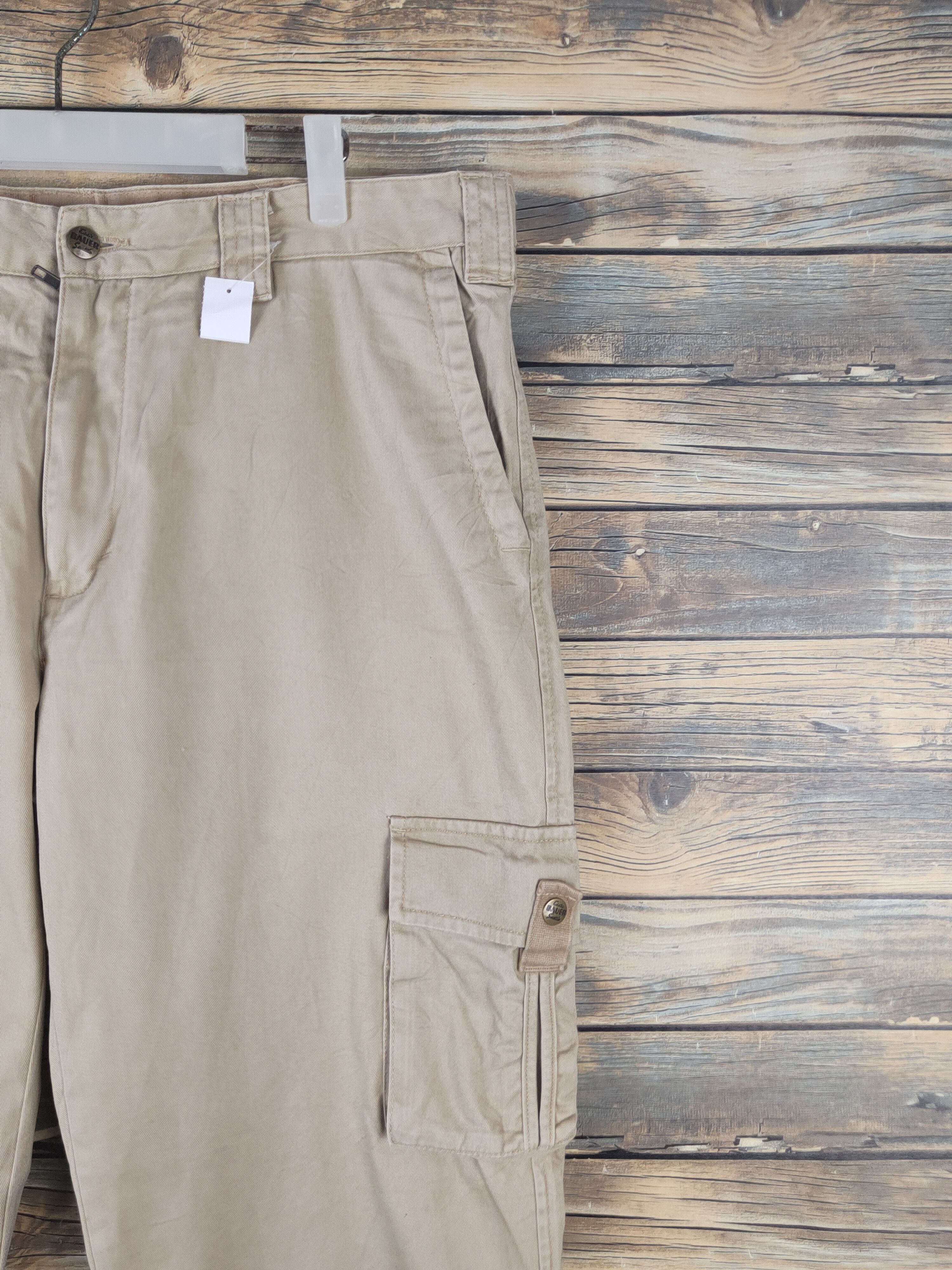 Japanese Brand D Eddie Bauer Beige Multipocket Tactical Cargo Pants #1641 Size US 36 / EU 52 - 5 Thumbnail