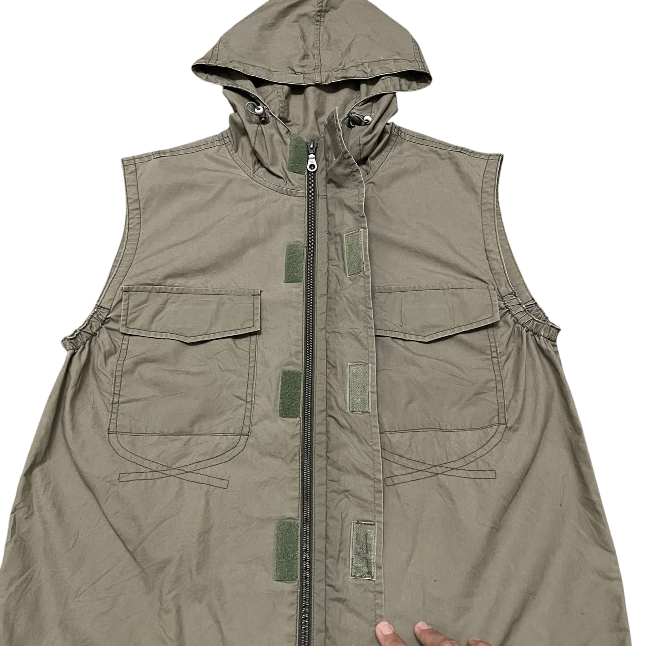 Marithe + Francois Girbaud Vintage MFG Marithe Francois Girbaud Hooded Vest Size US M / EU 48-50 / 2 - 4 Thumbnail