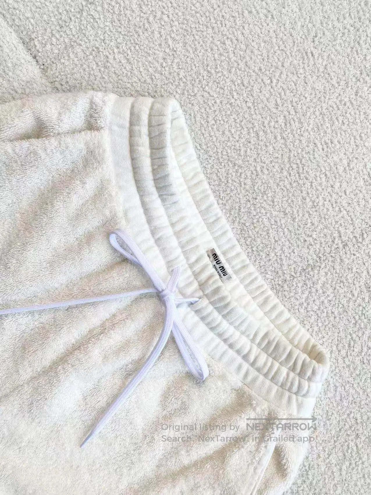 Miu Miu Miu Miu Towel embroidered logo sweatshirt set| Size XS / US 0-2 / IT 36-38 - 5 Thumbnail