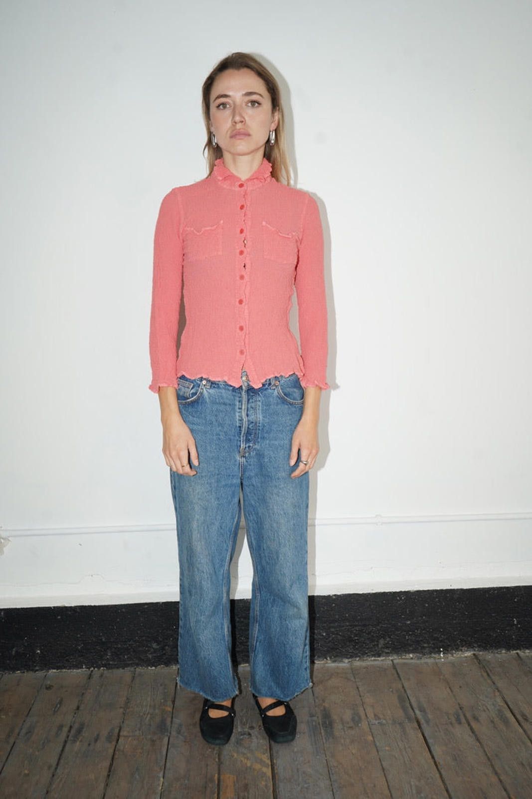 Issey Miyake Issey Miyake Button Up Blouse Size ONE SIZE - 7 Thumbnail