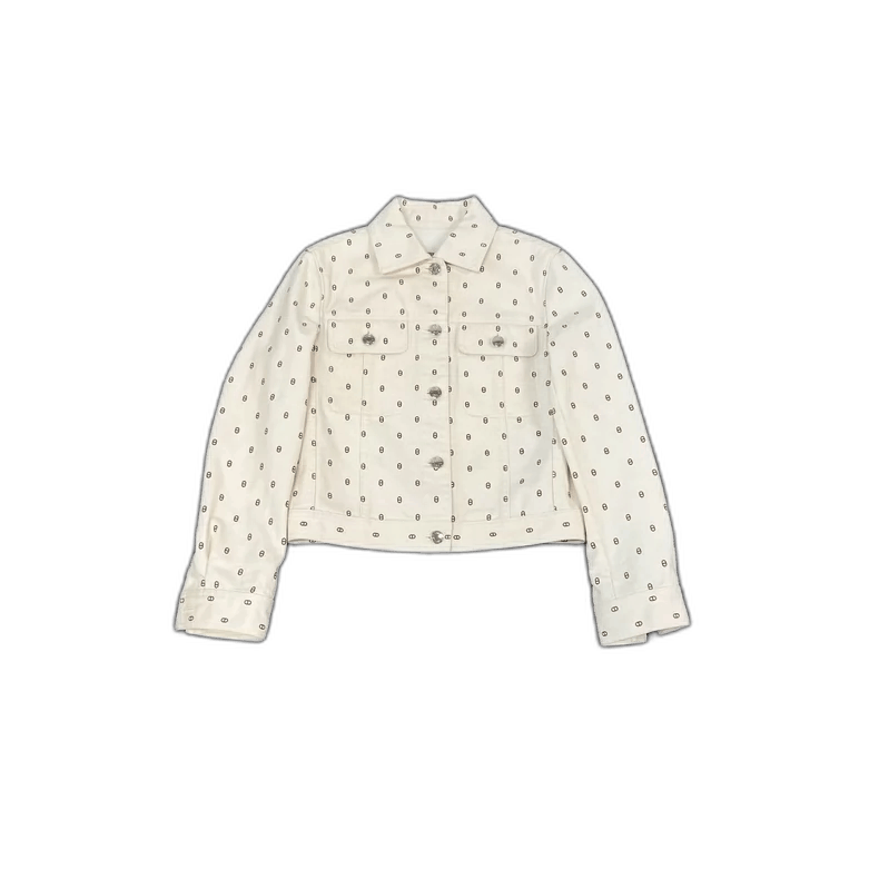 Hermes Printed Denim Jacket Size 34