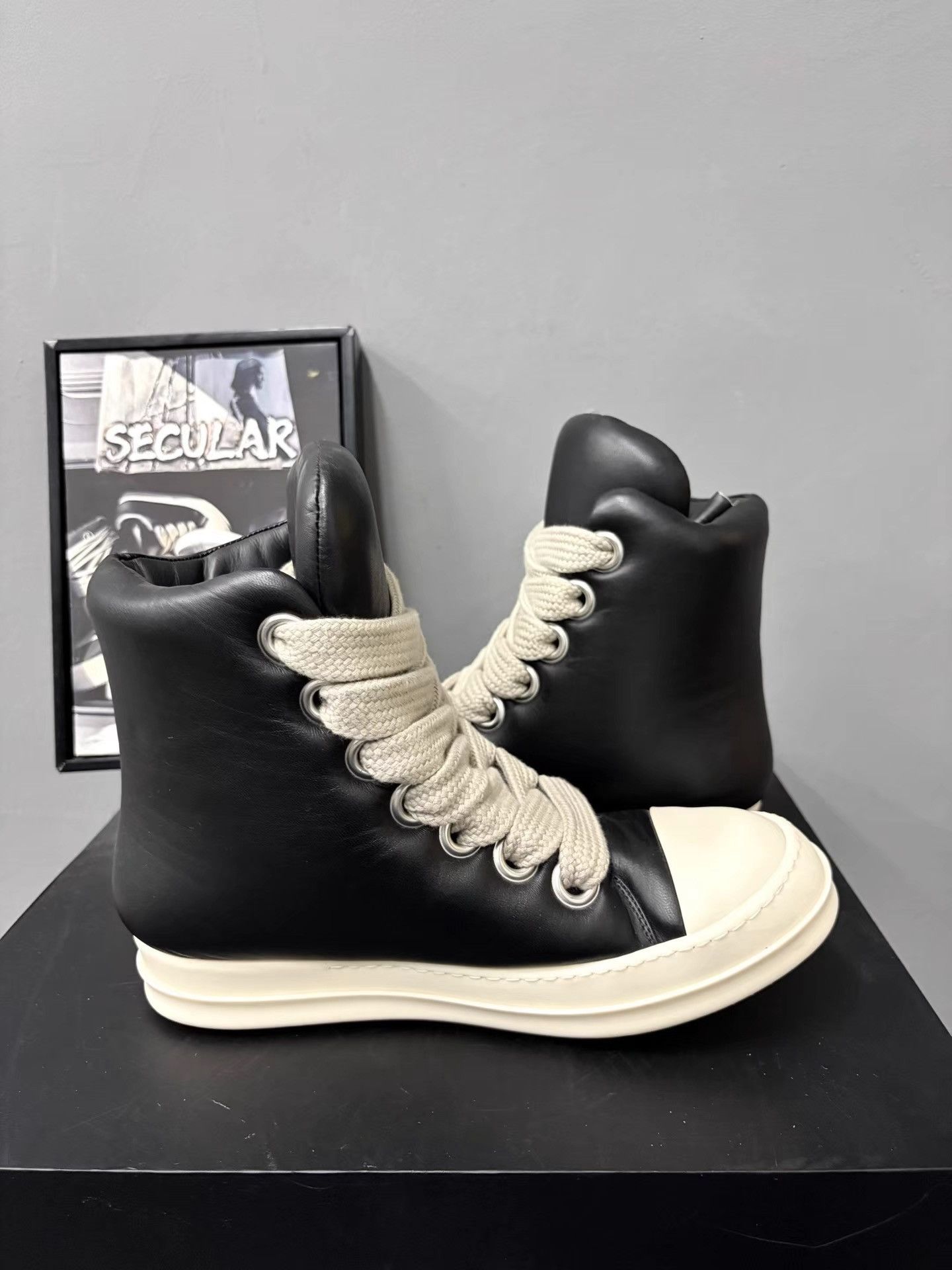 Rick Owens RickOwens Mainline Puff High-top Sneakers K34 Size US 8 / EU 41 - 6 Thumbnail