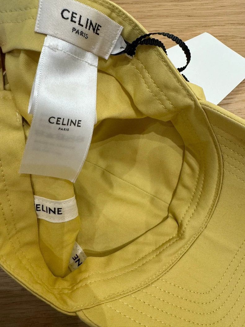 Celine Celine Yellow Baseball Cap with Tag Size ONE SIZE - 4 Thumbnail