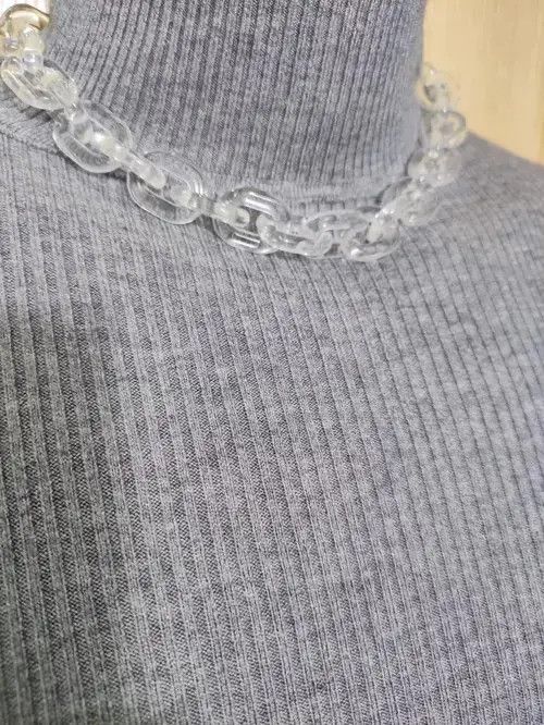 Defective Struct Transparent Titanium steel Necklace Chain Size ONE SIZE - 2 Thumbnail