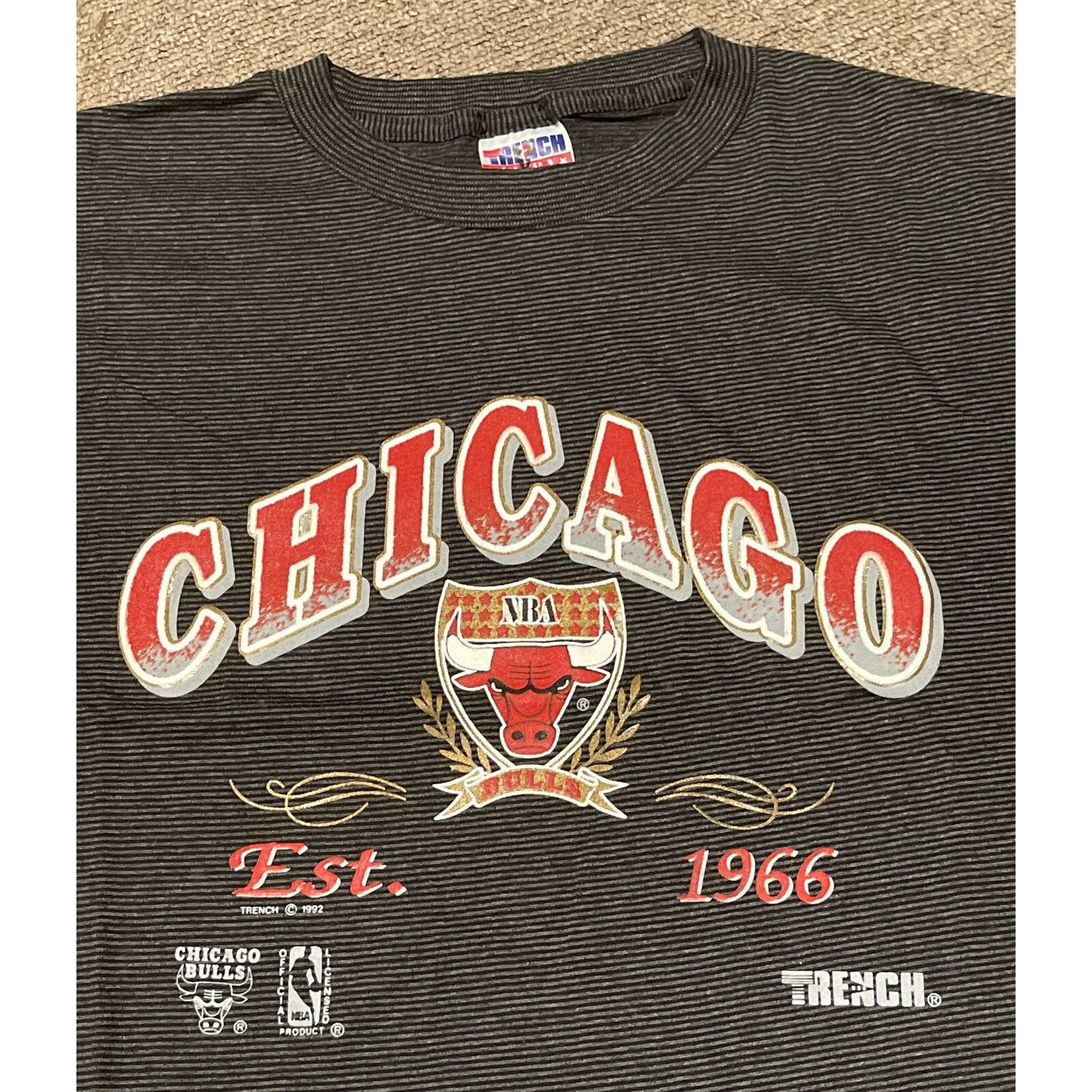 Vintage Vintage 1992 Large Chicago Bulls NBA Michael Jordan T-Shirt Size US L / EU 52-54 / 3 - 3 Thumbnail
