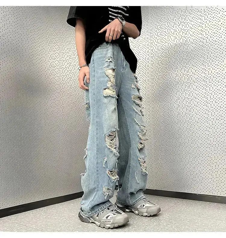 Japanese Brand High Street Ripped Jeans Size US 32 / EU 48 - 2 Thumbnail