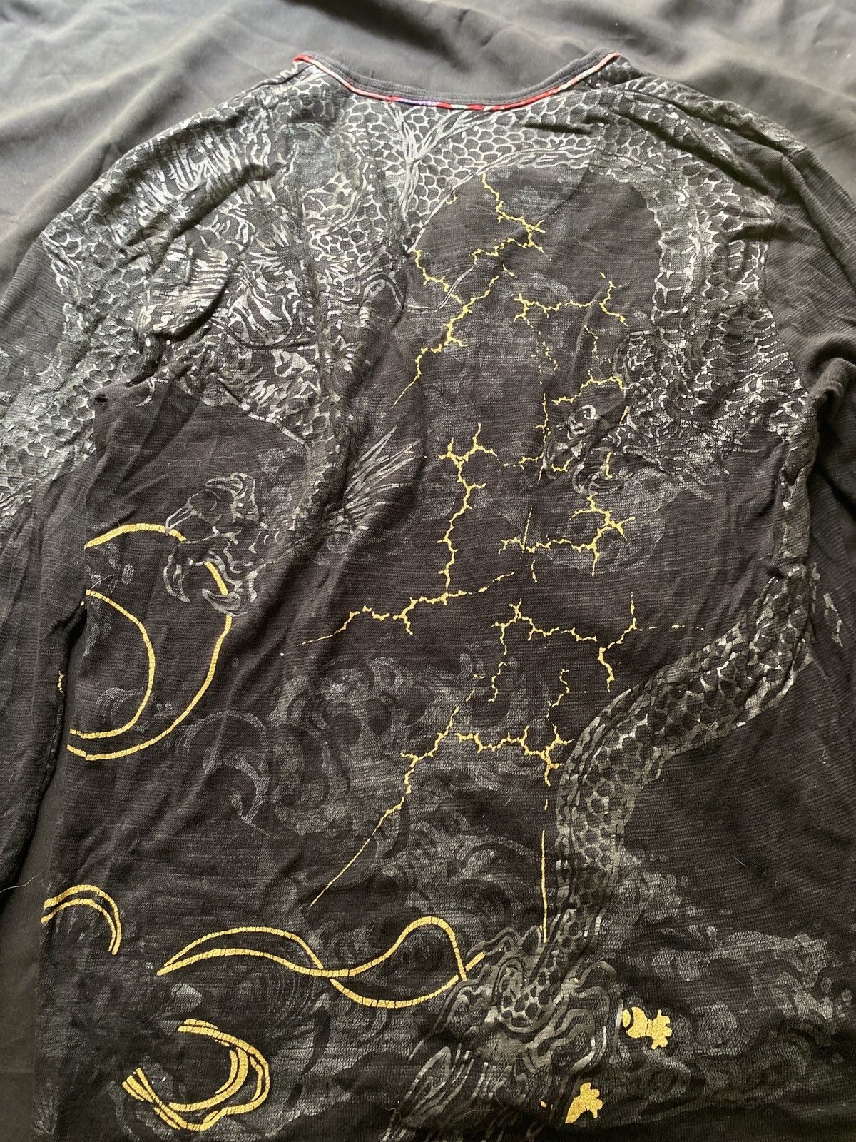 Yohji Yamamoto 1990’s Yohji Yamamoto Cyber Dragon Long Sleeve Size US M / EU 48-50 / 2 - 9 Thumbnail