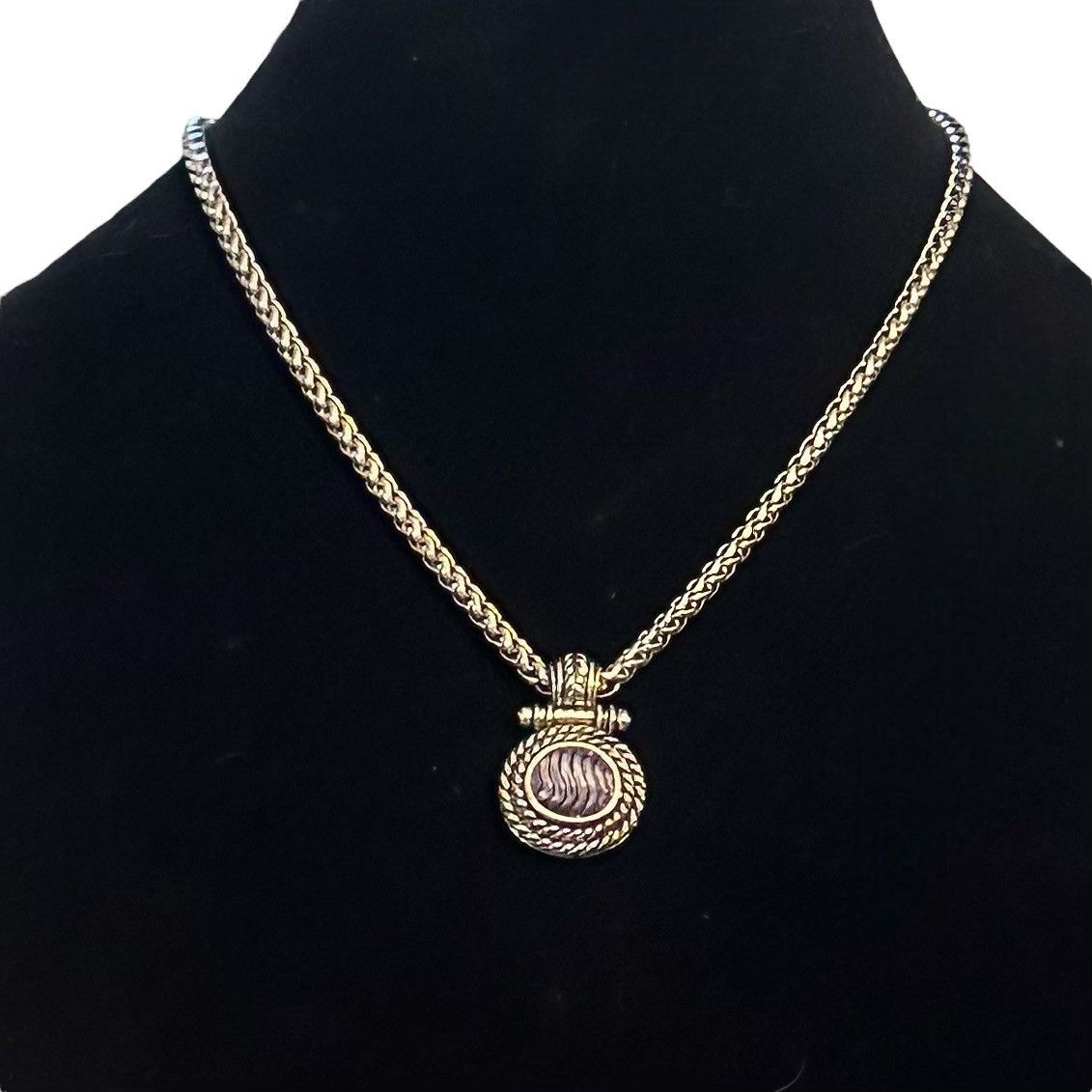 Other Silver tone thick wheat chain pendant necklace Size ONE SIZE - 1 Thumbnail