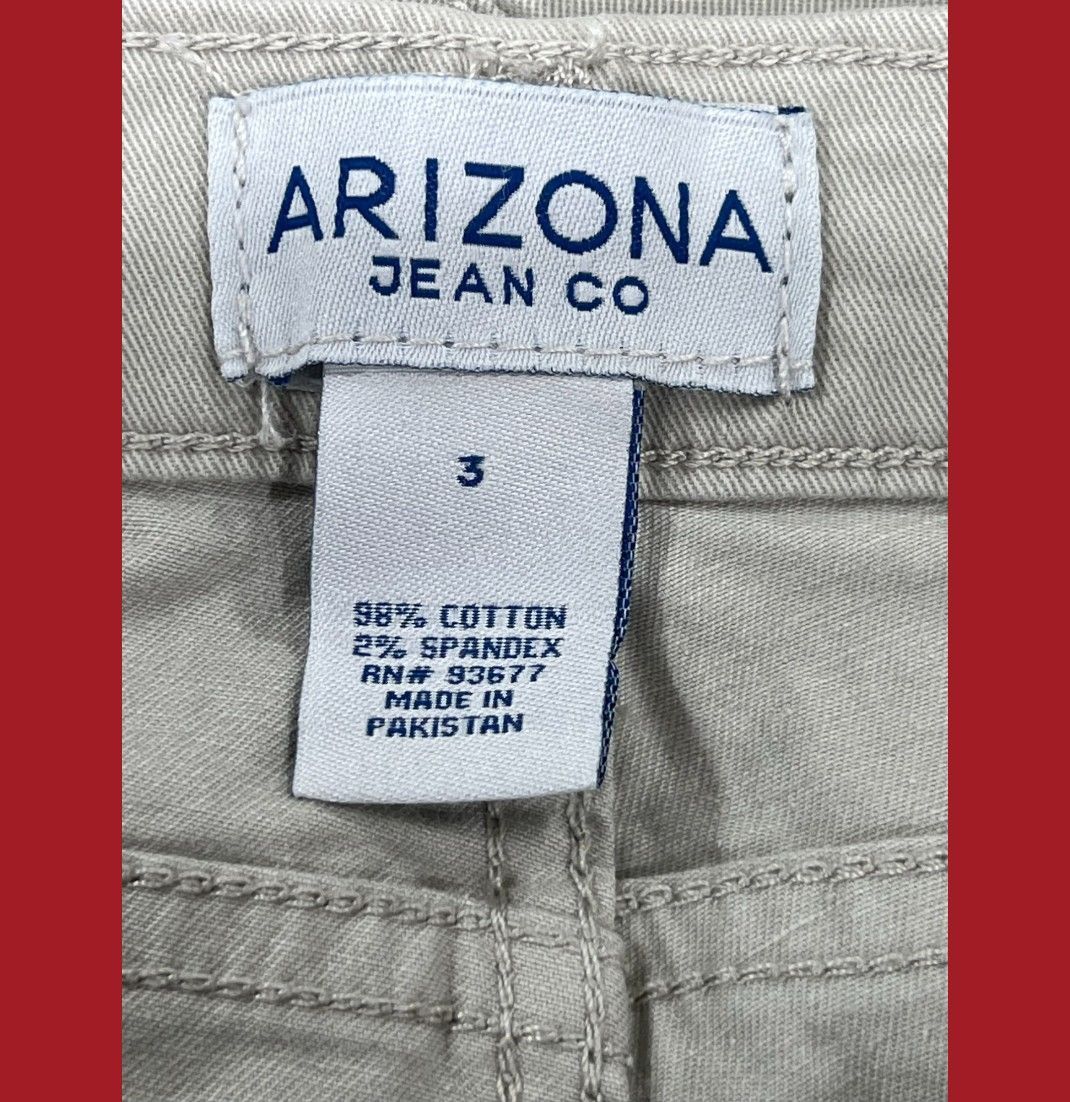 Arizona Jean Co. Arizona - Women's Low-Rise Flared Cargo Pants - Beige - 3 Size 30" / US 8 / IT 44 - 11 Thumbnail