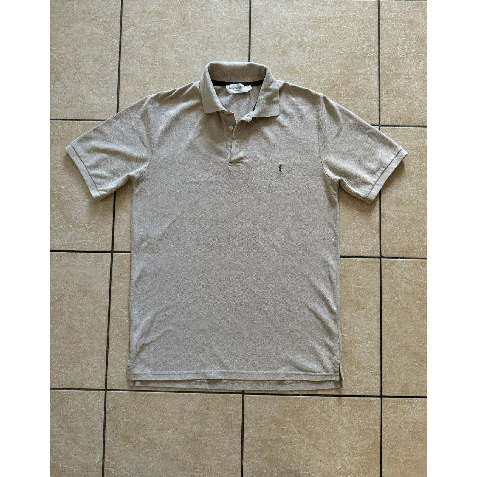 Saint Laurent Paris Vintage Yves Saint Laurent Mini Logo Polo t-shirt Size US M / EU 48-50 / 2 - 1 Thumbnail