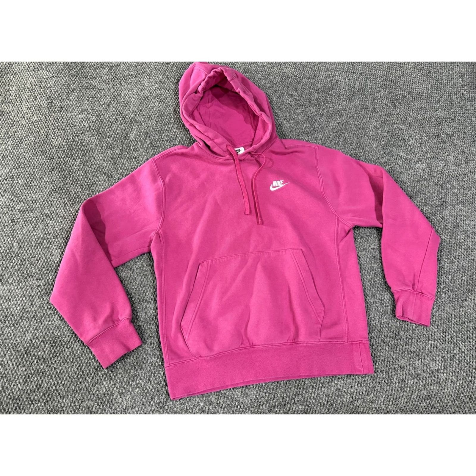 Nike Nike Hoodie Mens S Pink Pullover Fleece Sweatshirt Kangaroo Pocket Swoosh Size US S / EU 44-46 / 1 - 2 Thumbnail