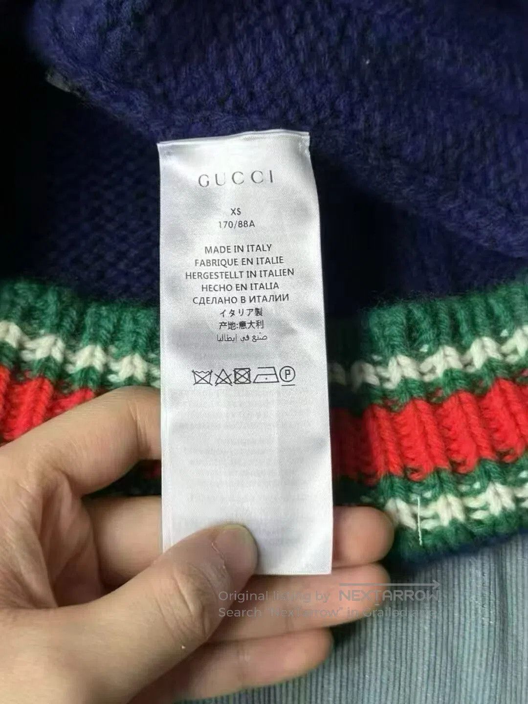 Gucci Guicci Red and Green Cardigan| Size US XS / EU 42 / 0 - 4 Thumbnail