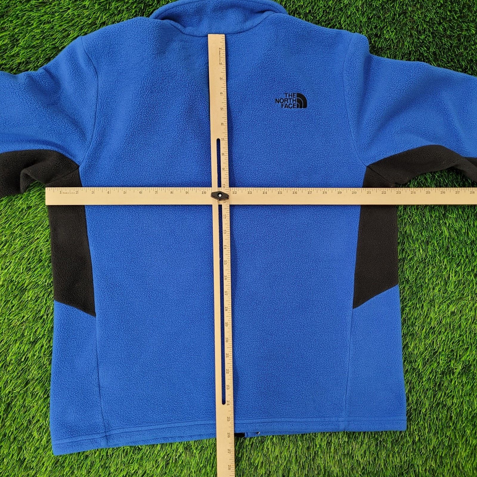 The North Face VTG North-Face Fuzzy Fleece Zip Jacket Large 23x26 Blue Y2K Size US L / EU 52-54 / 3 - 9 Thumbnail