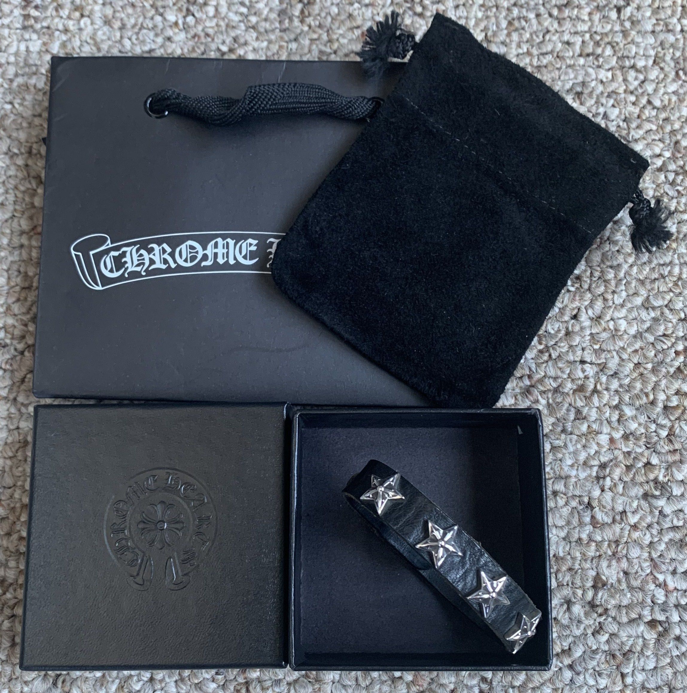 Chrome Hearts Chrome Hearts Adjustable Leather Silver Snap Bracelet Size ONE SIZE - 13 Thumbnail