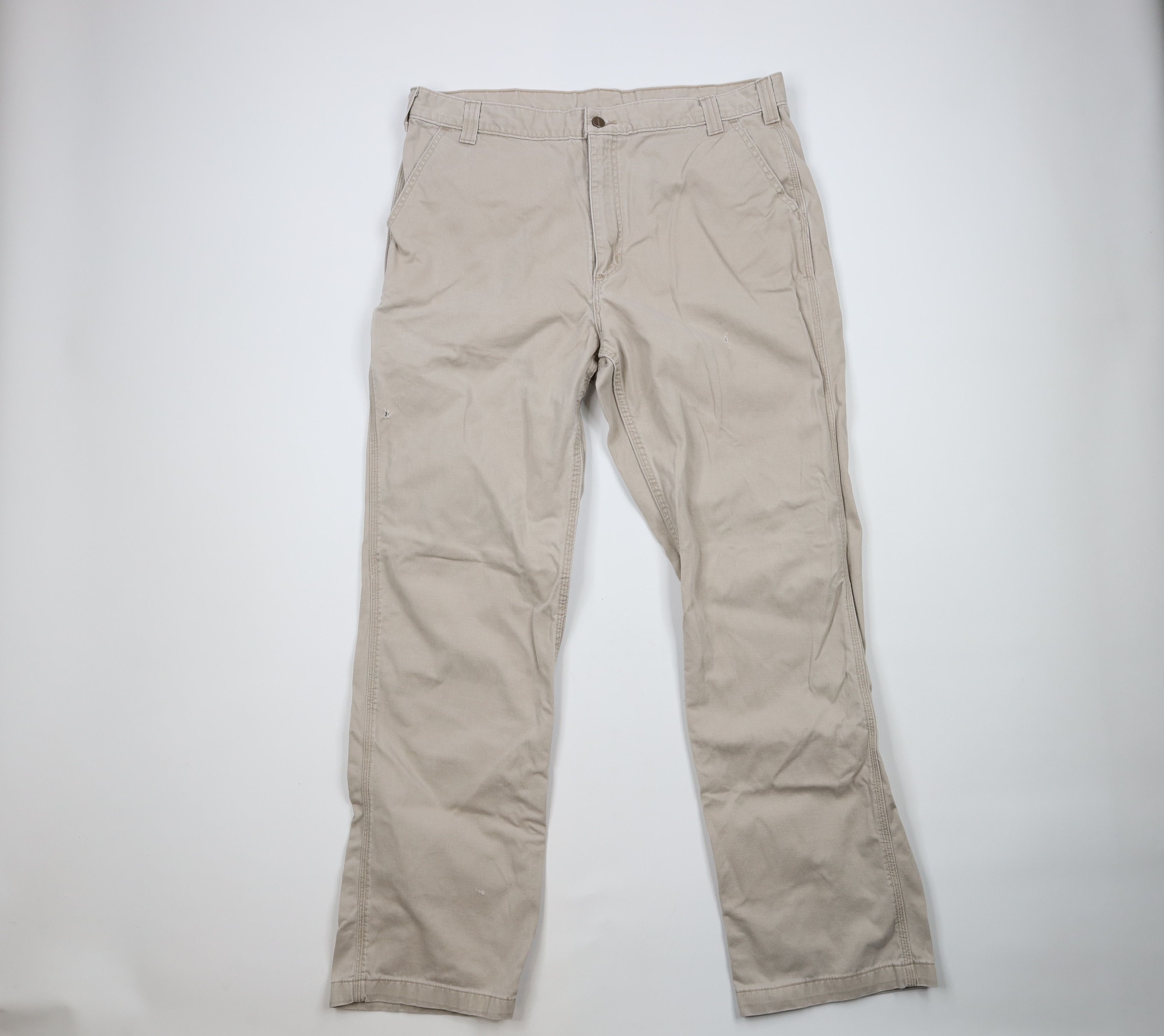 Carhartt Vintage Carhartt Spell Out Wide Leg Chino Pants Beige Size US 38 / EU 54 - 1 Thumbnail