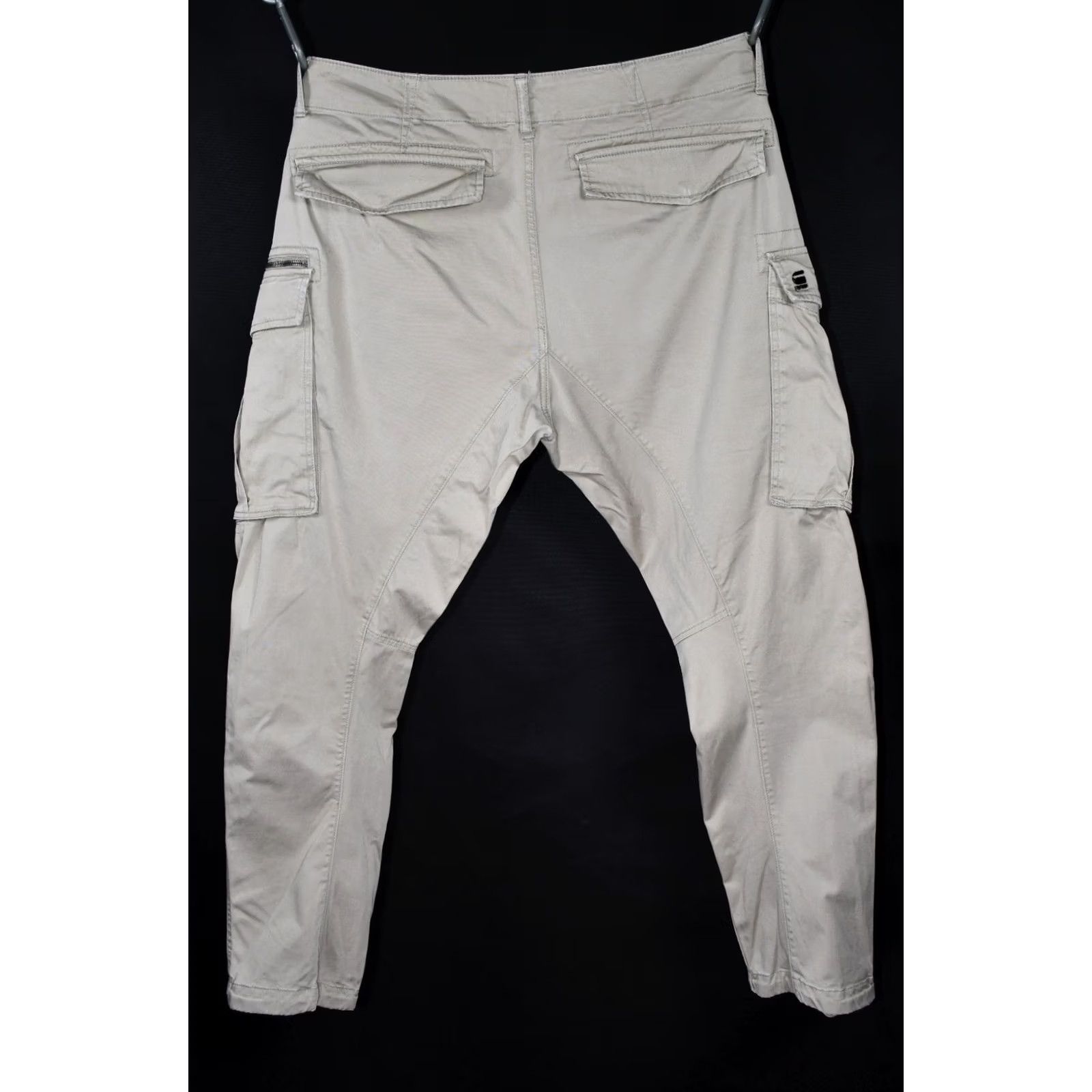 G-Star G-Star ROVIC Zip 3D Straight Tapered Cargo Pants Men W40 L34 Beige Cotton Cargo Pocket 3D 1990s-style? Size US 40 / EU 56 - 2 Thumbnail