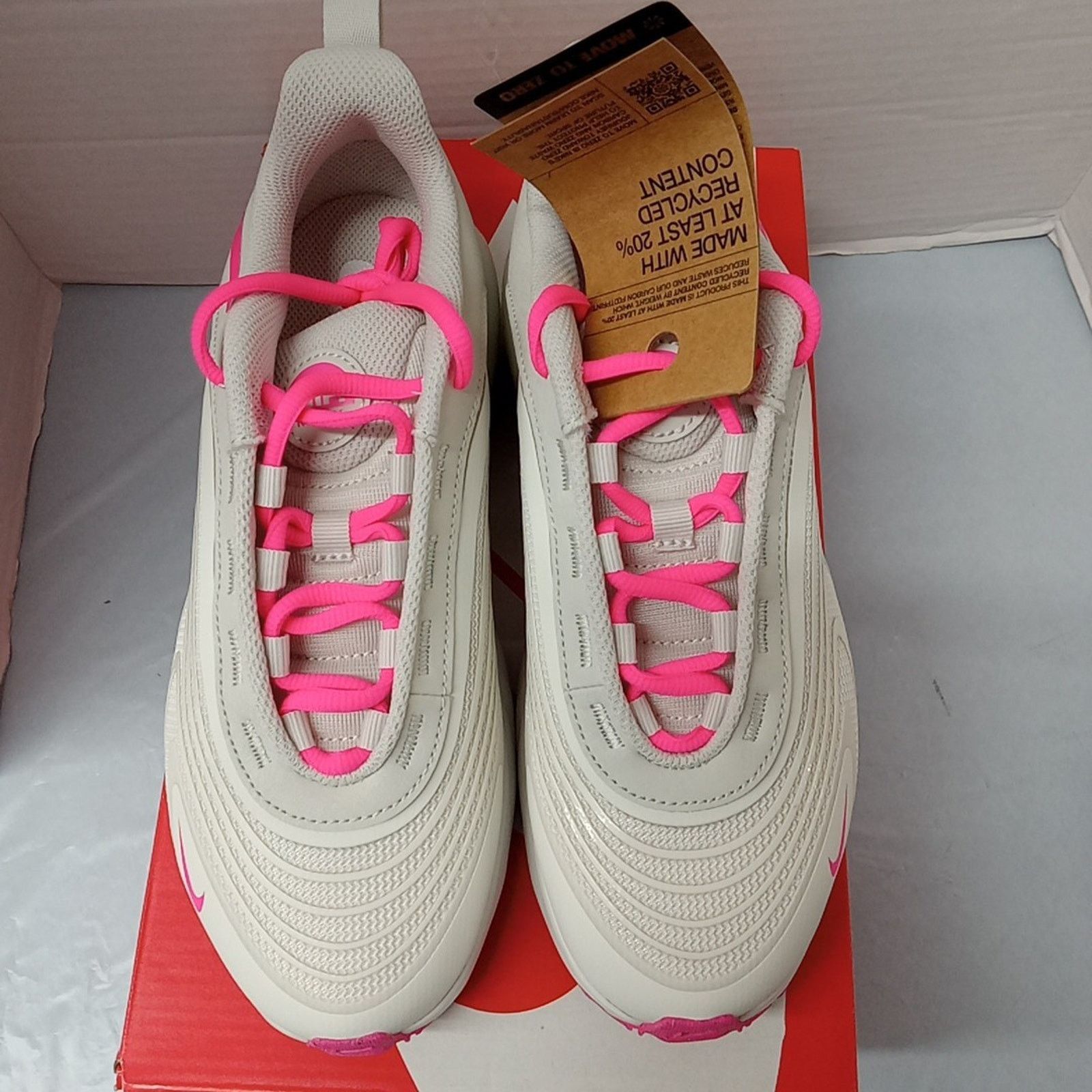 Nike Nike Air Max Fire Girl Size 6Y Women 7.5 Pink/Light Bone NEW Size US 7.5 / IT 37.5 - 3 Thumbnail
