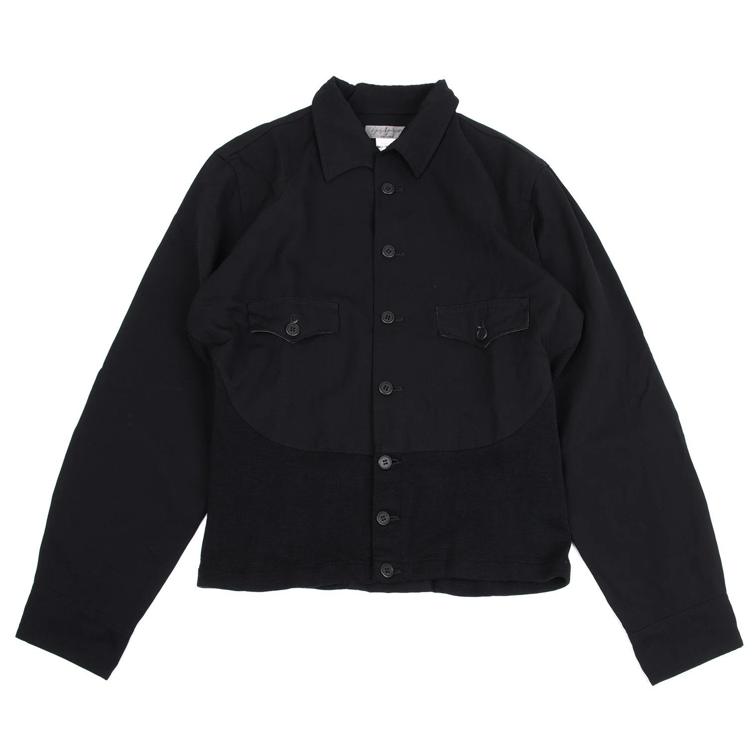 Yohji Yamamoto Yohji Yamamoto Wool Gabardine Pocket Shirt Jacket Size US M / EU 48-50 / 2 - 1 Thumbnail