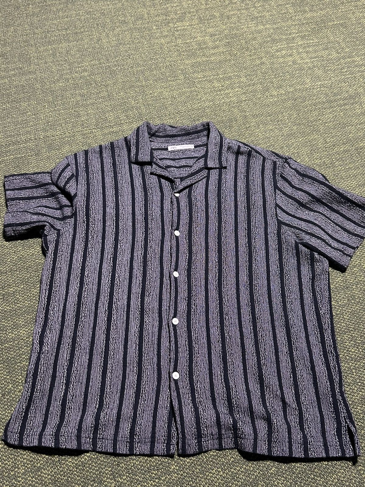 Zara Black with white striped Zara Button up Size US XL / EU 56 / 4 - 1 Thumbnail