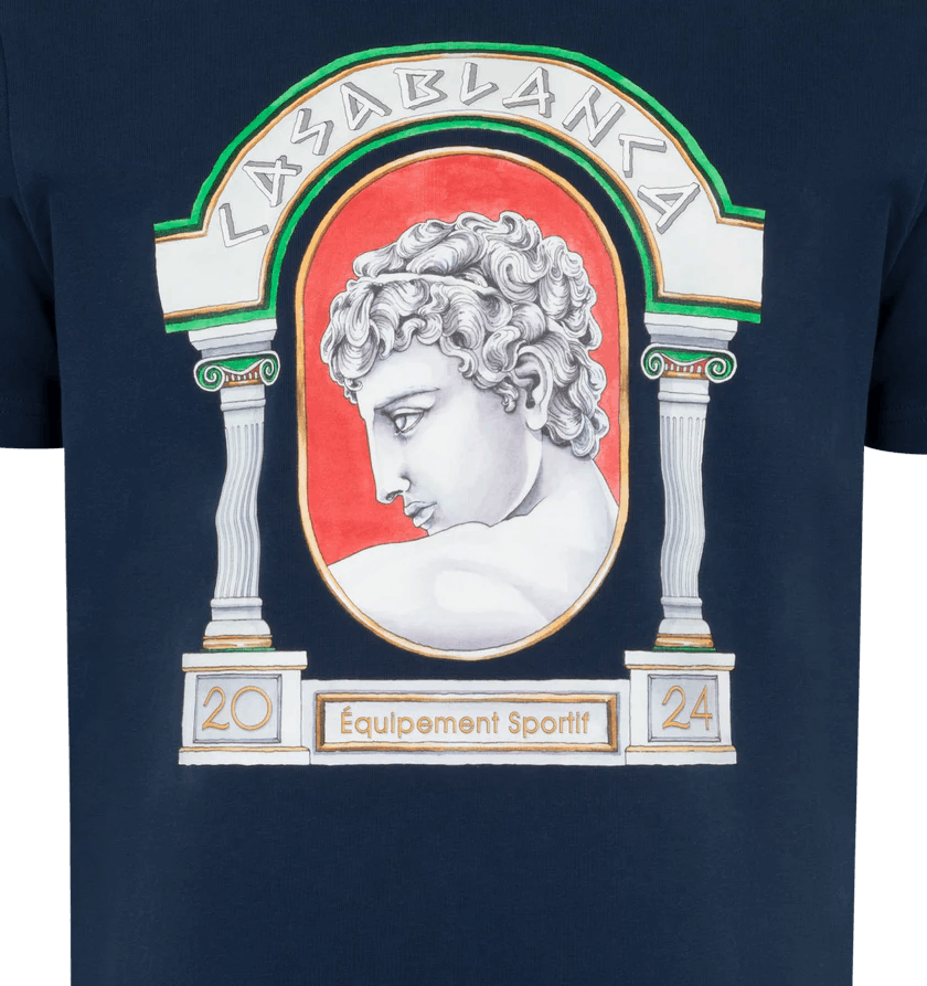 Casablanca o1h1sh11224 La Medaille Printed T-Shirt in Royal Blue Size US XL / EU 56 / 4 - 5 Thumbnail