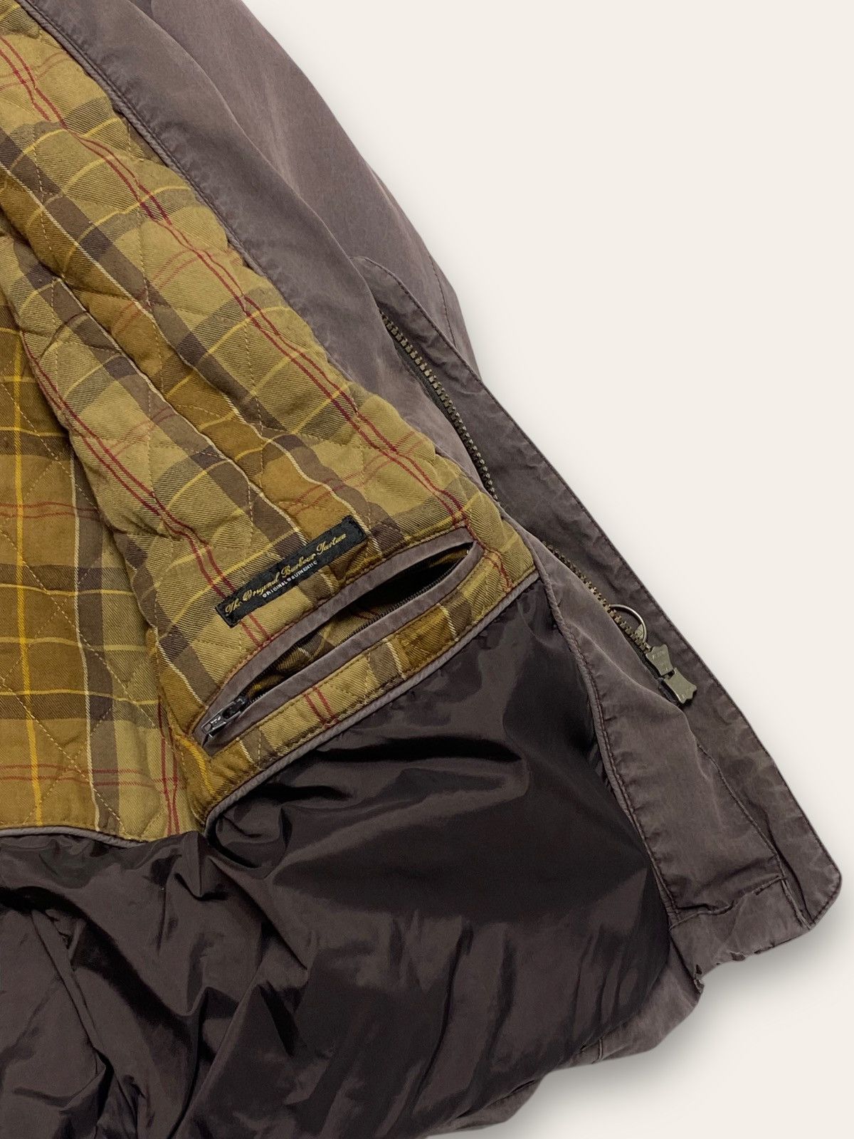 Barbour Vintage BARBOUR Faded Brown Hooded Shell Jacket Waterproof Size US M / EU 48-50 / 2 - 10 Thumbnail