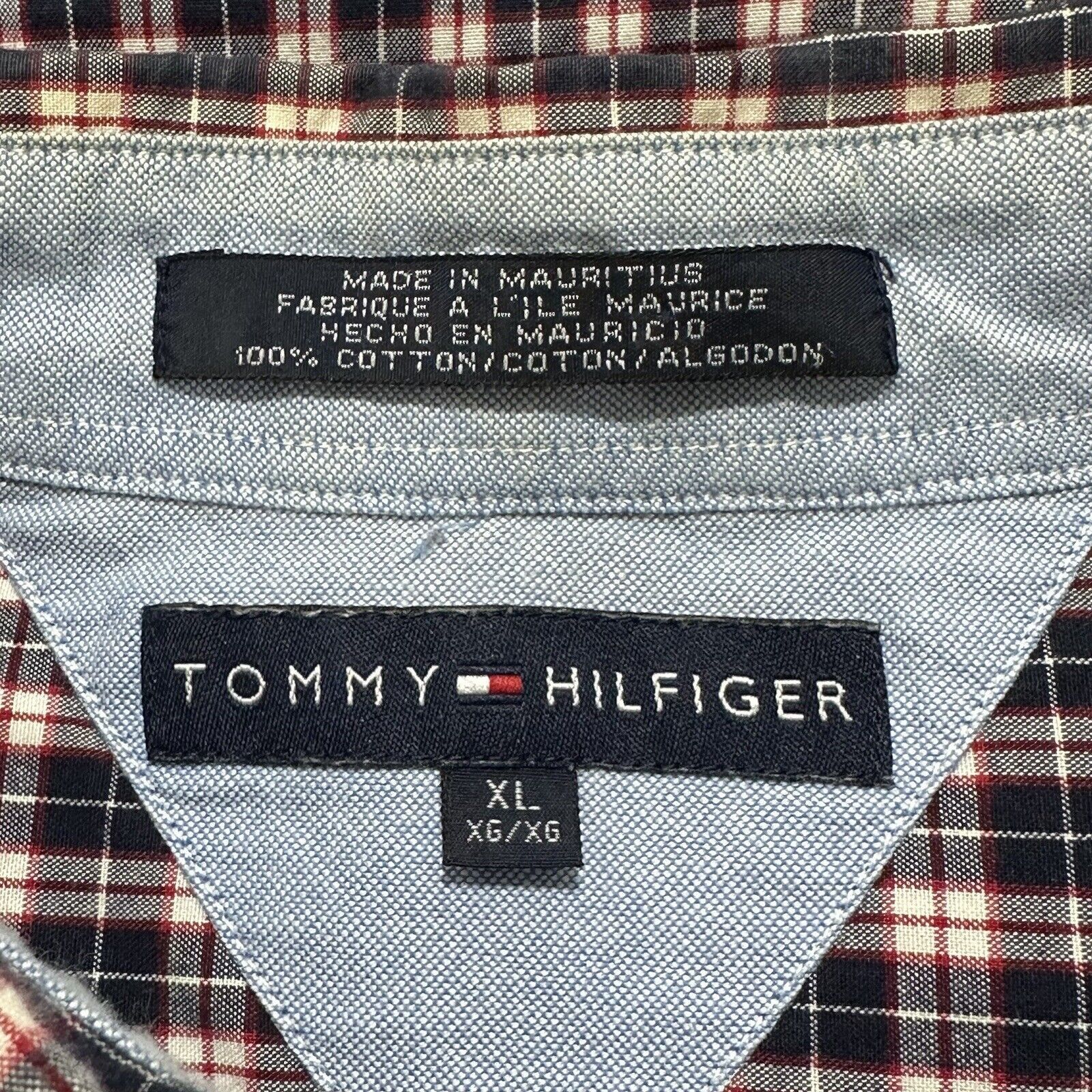 Tommy Hilfiger Tommy Hilfiger XL Button Long Sleeve Red Black Shirt Plaid Size US XL / EU 56 / 4 - 3 Thumbnail