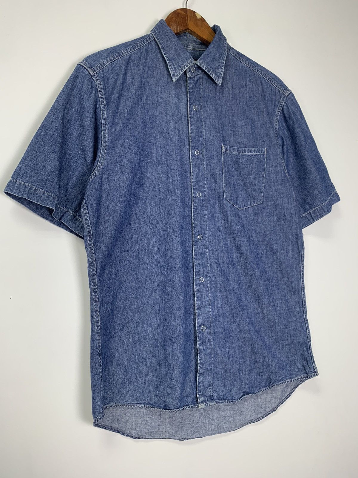 Uniqlo × Vintage Vintage Uniqlo clip button denim shirt Size US M / EU 48-50 / 2 - 6 Thumbnail