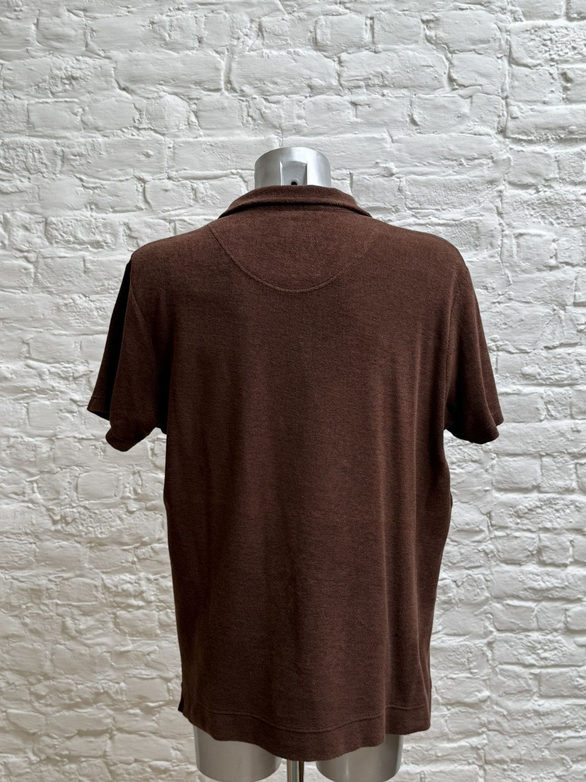 OAS OAS Brown Terry Polo Shirt Size US XL / EU 56 / 4 - 2 Thumbnail