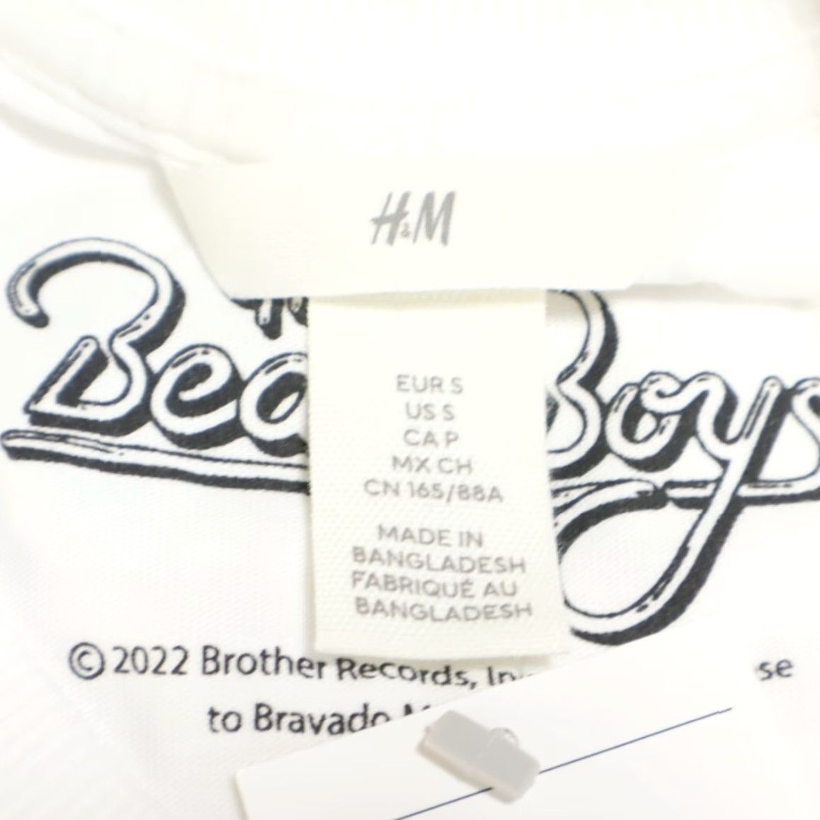 H&M H&M Beach Boys Heavy Cotton Solid T-Shirt White Men's S Size US S / EU 44-46 / 1 - 5 Thumbnail
