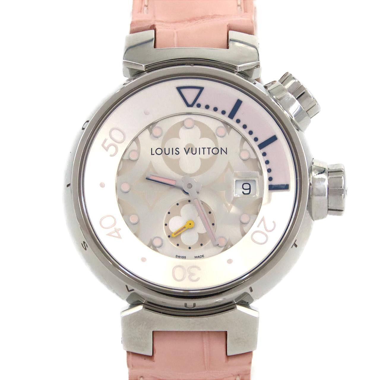 Louis Vuitton Louis Vuitton Louis Vuitton Tambour Diving Stainless Steel Metal Quartz Q131M DUTY FREE for USA Size ONE SIZE - 1 Thumbnail