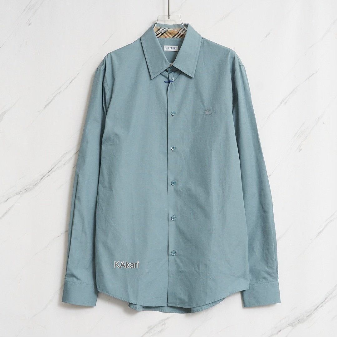 Burberry Burberry Men's Check Embroidered Shirt Size US M / EU 48-50 / 2 - 1 Thumbnail