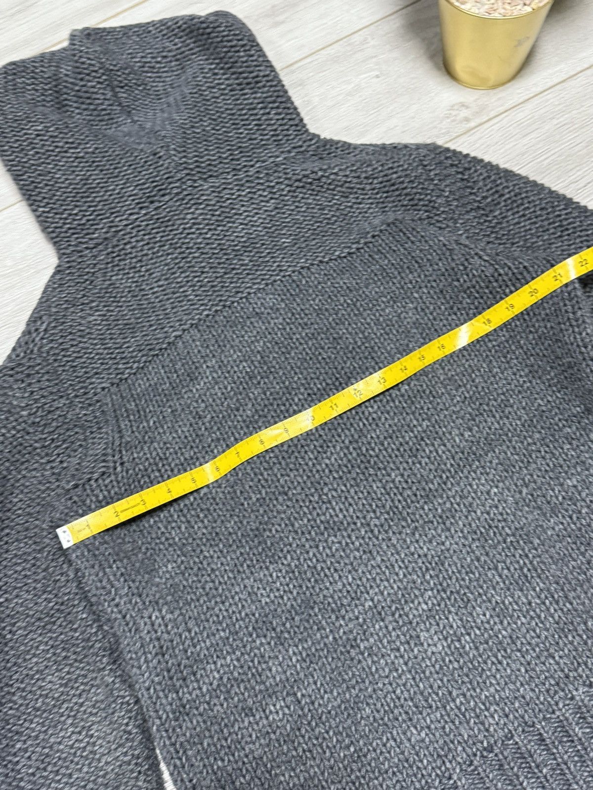 Diesel DIESEL giant hood avant garde knitted hoodie big wool button Size US L / EU 52-54 / 3 - 11 Thumbnail
