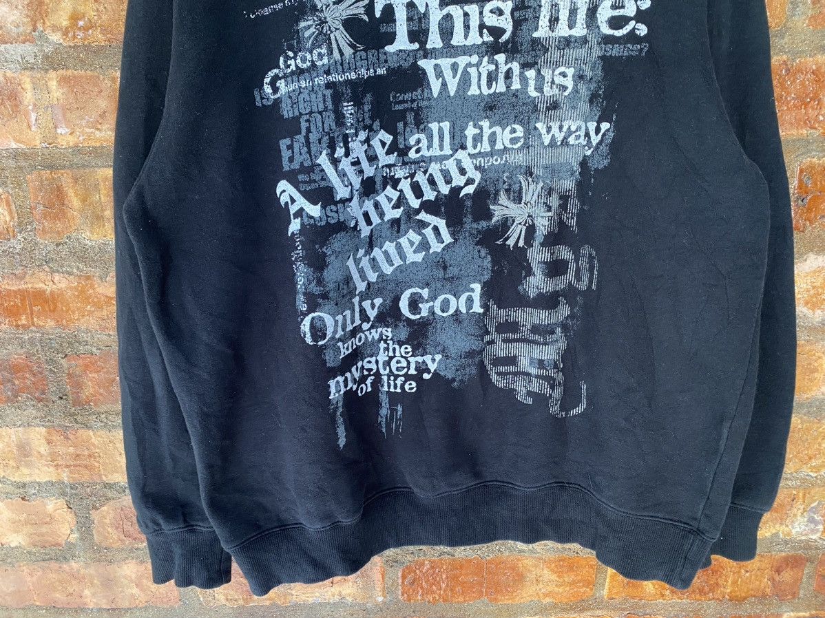 Japanese Brand Bay Leaf Japan cross and Poem anarchy sweatshirt Size US L / EU 52-54 / 3 - 5 Thumbnail