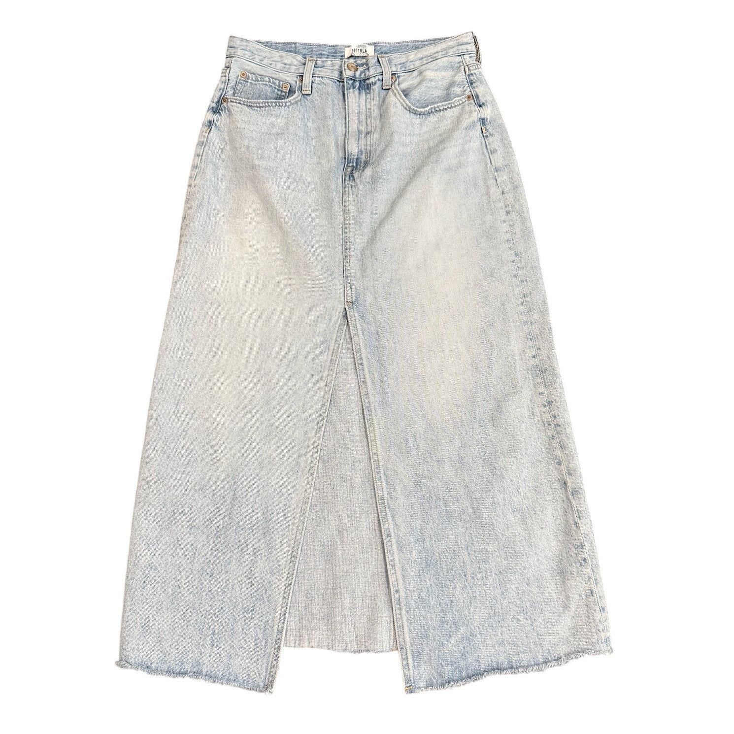 Pistola Pistola Alice Midi Skirt in Blue Wash, Size 30 Size 30" / US 8 / IT 44 - 4 Thumbnail